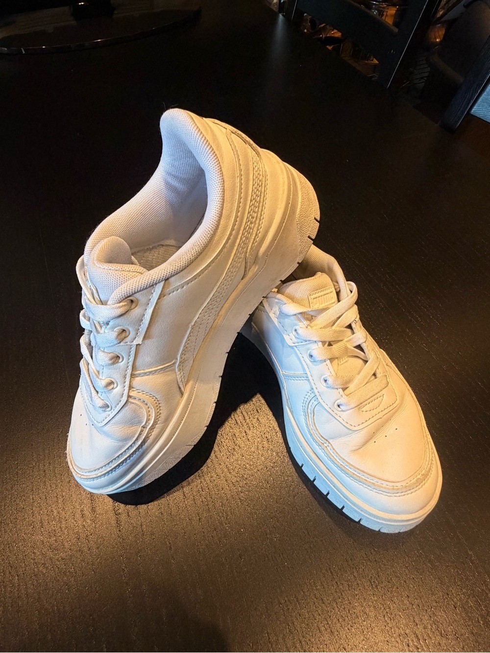 Puma White Women's Platform Sneakers